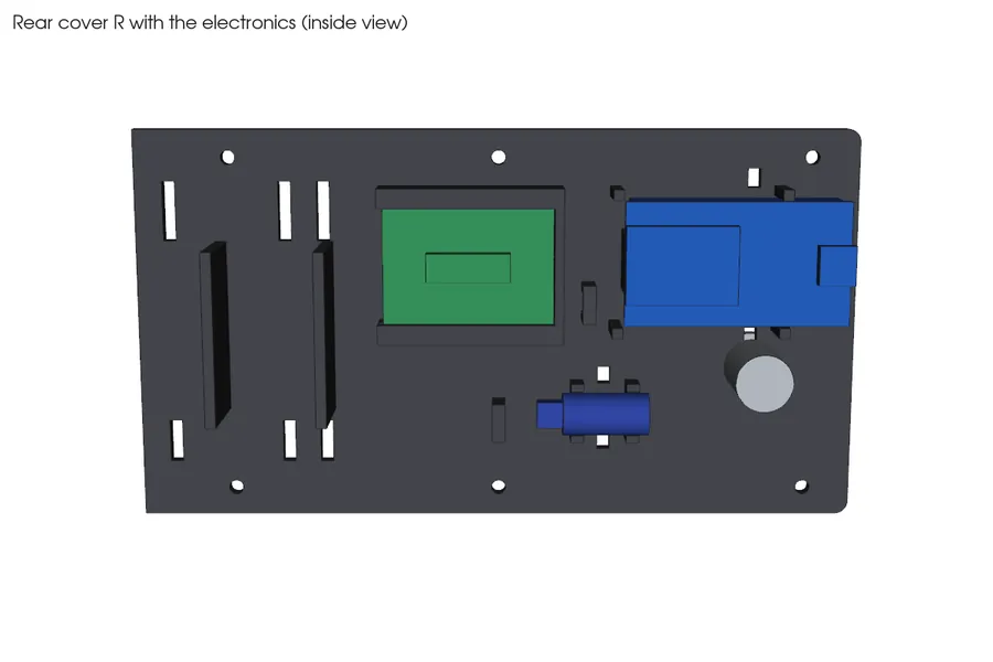 CAD render: rear R electronics