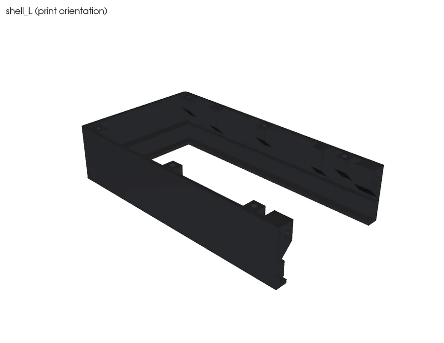 CAD render: shell L