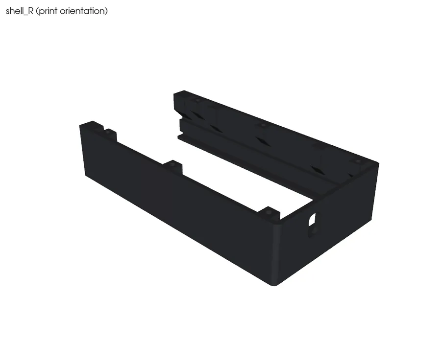 CAD render: shell R
